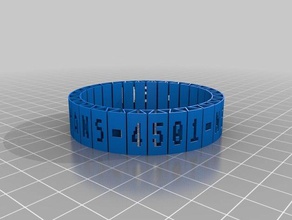 fixed bracelets customized 3d print model - Mito3D