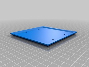 leere 2-gang wall plate Haushalt angepasst 3d print model - Mito3D