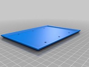 leer 3-gang wall plate Haushalt angepasst 3d print model - Mito3D