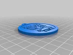 medal keychain lithopane keychains customized 3d print model - Mito3D