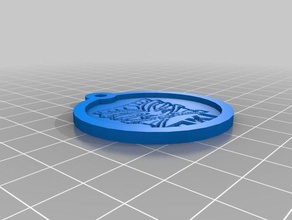 medal keychain lithopane keychains customized 3d print model - Mito3D