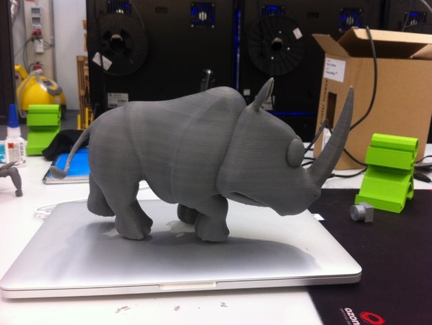 rambi rhinoceros animals donkey kong nintendo 3D print model - Mito3D