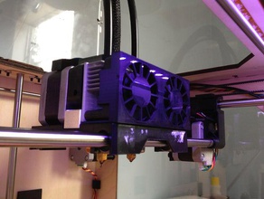 fan guard deflector 3d printer accessories replicator 3d print model - Mito3D