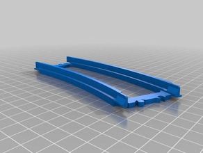 basit bir tren yolu v3 kavisli inşaat oyuncaklar lego 3d print model - Mito3D