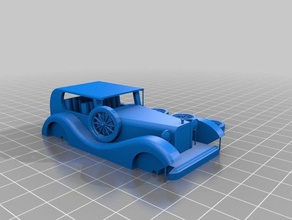 vintage style car 28mm30mm gaming games 3d print model - Mito3D