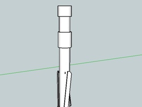 pvc rpg spor açık havada roket 3d print model - Mito3D