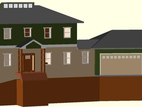 nuestro próximo hogar de los edificios estructuras casa openscad dos pisos 3d print model - Mito3D