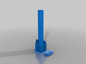 replacement battery holder swivel sweeper parts 3d print model - Mito3D