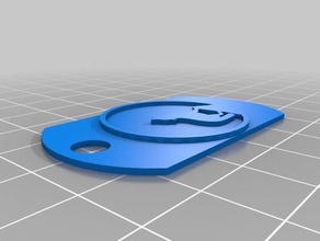 dog tag sottile 3d stampanti 3d print model - Mito3D
