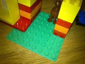 duplo compatible plaque de construction 8x8 la les jouets lego base 3d print model - Mito3D