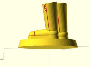Stiefel Miniatur Menschen 40k base Schuh terminator warhammer 3d print model - Mito3D