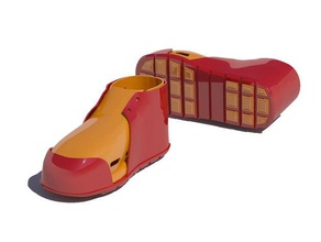 shell scarpa accessori flex piedi calzature interblocco ad incastro ninja ninjaflex sneaker indossabile 3d print model - Mito3D