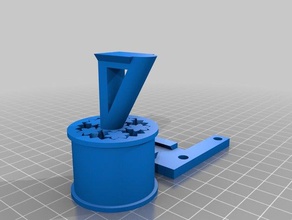 customize filament spool bearing arm afinia up 3d printer parts customizer 3d print model - Mito3D