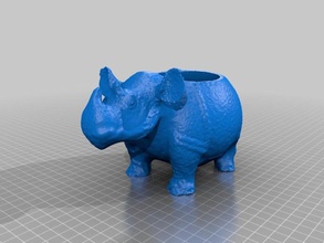 rhino nave levigato all'interno le scansioni repliche 3d print model - Mito3D