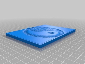 yinyang 2d sanat özelleştirilmiş 3d print model - Mito3D