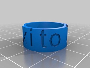 exito de la duna los anillos personalizado 3d print model - Mito3D