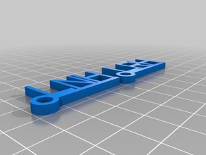 Initialen Schlüsselanhänger generator angepasst 3d print model - Mito3D