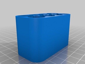 cassa di batteria fondo magnetico i contenitori personalizzato 3d print model - Mito3D