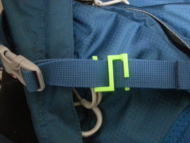 bag straps sport outdoors backpack clip remix 3D print model - Mito3D