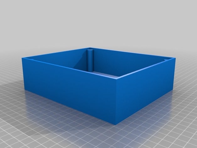 simple project box lid electronics 3D print model - Mito3D
