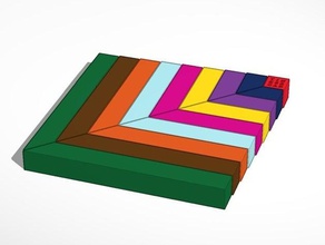 rechten Winkel stapeln Spielzeug Bau - die Blöcke Gebäude Spiele 3d print model - Mito3D