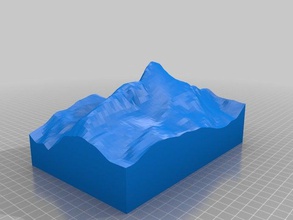stockhorn diğer dem dhmi coğrafya yüksekliği göster manzara yorum İsviçre arazi modeli topografya 3d print model - Mito3D