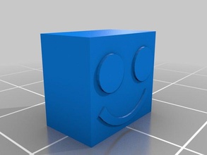 smiley cubo 3d impressão 3d print model - Mito3D