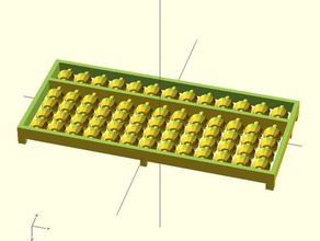 configurable ábaco soroban mecánica los juguetes personalizador de matemáticas la openscad parametrizable 3d print model - Mito3D