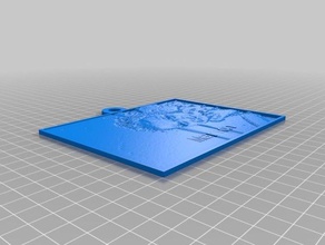 lithopane marion 2d a arte personalizado 3d print model - Mito3D