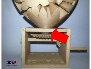 ring hand cranked heart gear interactive emmett wood woodfill 3d print model - Mito3D
