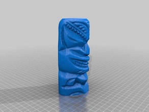 scan-hawaiian Holz schnitzen scans & Replikate hawaii makerbotdigitizer scan 3d print model - Mito3D