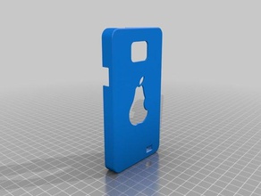 samsung galaxy sii pear-phone case Handy apple Fall Birne s2 3d print model - Mito3D