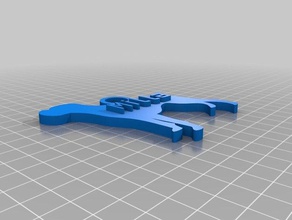 milla portachiavi i su misura 3d print model - Mito3D