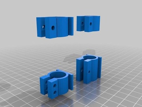 parametric clamp diy 3d bracket mount openscad pipe 3d print model - Mito3D