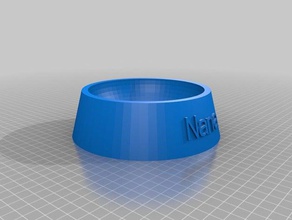 dog cat food bowl pets customized 3d print model - Mito3D