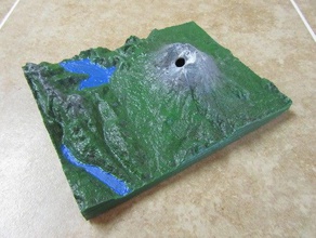 monte st helens lava câmara edifícios e estruturas o mapa ciência terreno vulcão 3d print model - Mito3D
