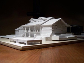 Wohn-Modell Gebäude & Strukturen Haus Modell Wohn 3d print model - Mito3D