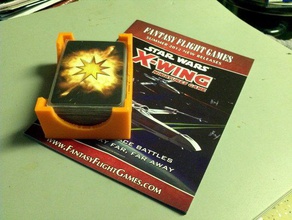 x-wing miniatures danni del titolare della carta giocattolo gioco accessori scheda di star wars imparato nerd tln 3d print model - Mito3D
