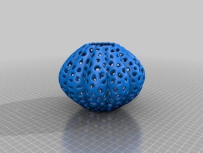 voronoi-Kürbis-vase 1 3d print model - Mito3D