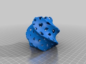 de voronoi simple tordu vase 3 3d print model - Mito3D