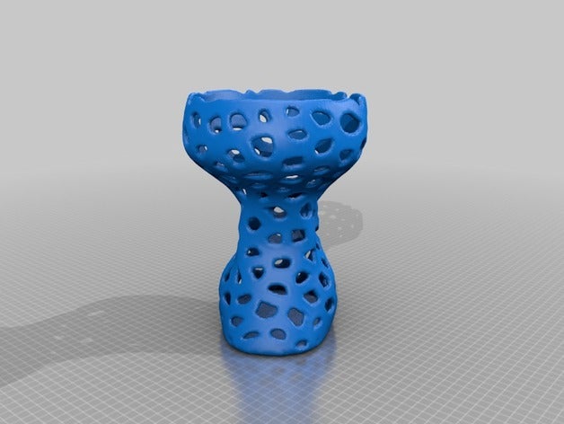 voronoi curve vase 1 3D print model - Mito3D