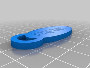 frank sleutelhanger de porte-clés personnalisé 3d print model - Mito3D