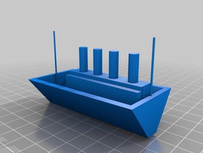 3d di titanic, nave La stampa 3d print model - Mito3D