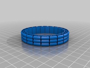 personalizzato stretchlet bracciale 194 bracciali su misura 3d print model - Mito3D