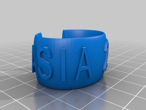 bracciale asie les bracelets personnalisé 3d print model - Mito3D