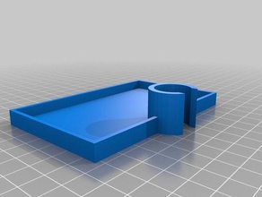 shower shelf 18 mm pole bathroom 3d print model - Mito3D