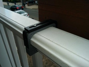 window box azek rail adapter outdoor & garden 3d print model - Mito3D