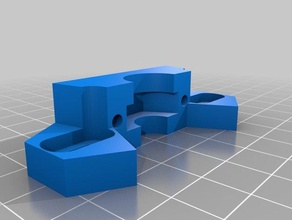 bowden accoppiamento piastra di montaggio Stampante 3d parti e3d gregs wade 3d print model - Mito3D
