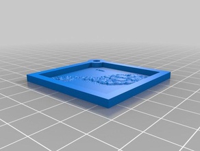 malta keychain lithopane - keychains customized 3d print model - Mito3D