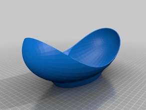 ciotola ovale arredamento 3d print model - Mito3D